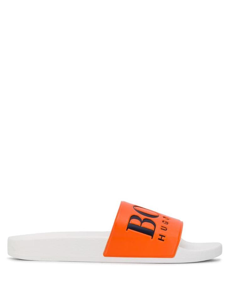 Boss Hugo Boss Branded Slides - White