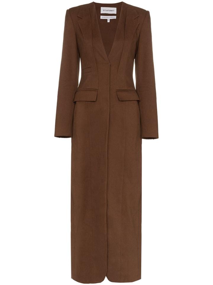 Situationist Single-breasted Fitted Coat - Unavailable