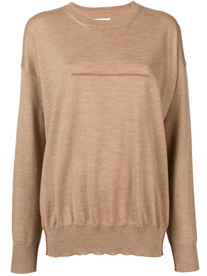 Mm6 Maison Margiela Pinch Sweater - Neutrals
