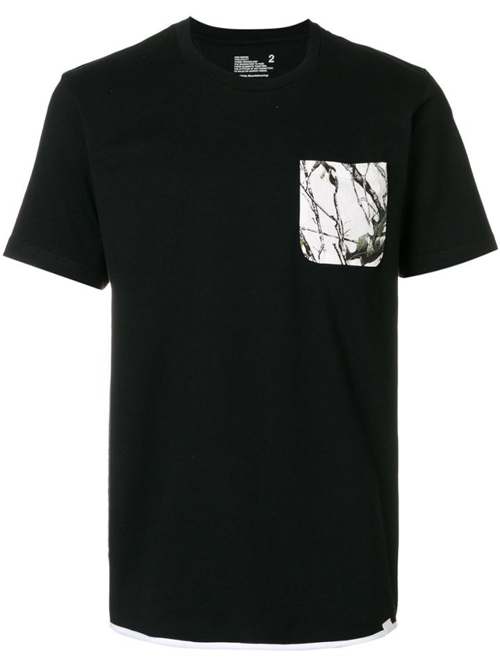 White Mountaineering Colour-block Pocket T-shirt - Black