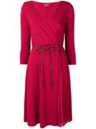 Max Mara Studio Wrap Dress - Red