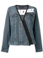 Lutz Huelle Stylised Denim Jacket, Women's, Size: Large, Blue, Cotton/acetate/viscose
