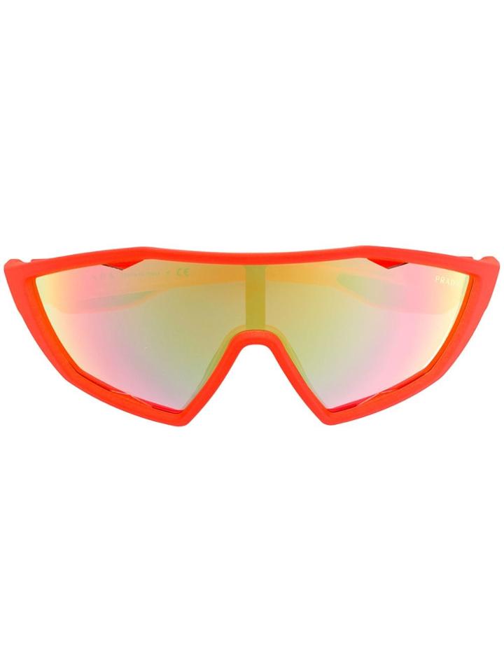 Prada Eyewear Sport Style Sunglasses - Orange