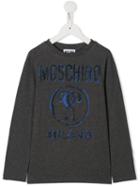 Moschino Kids Teen Sketch Marker Logo Sweatshirt - Grey