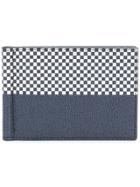 Thom Browne Printed Plaid Money-clip Wallet - Blue