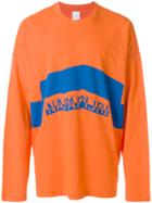 Napa By Martine Rose Logo Print Sweatshirt - Yellow & Orange