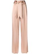 Tory Burch Wide Leg Trousers - Brown