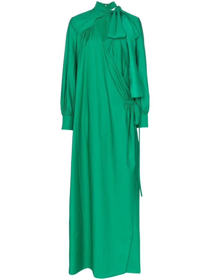 Rosie Assoulin Wrap Maxi Dress - Green