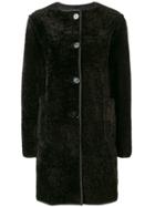 Marni Reversible Leather Coat - Brown