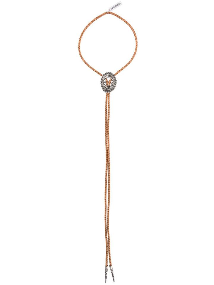 Dsquared2 Western Pendant Necklace - Brown
