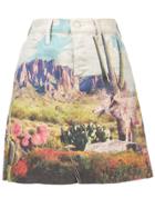 Mother Landscape Print Skirt - Multicolour