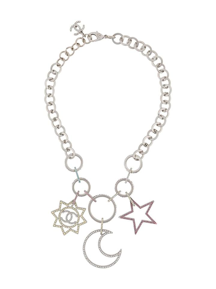 Chanel Pre-owned 2017 Charm Necklace - Silver