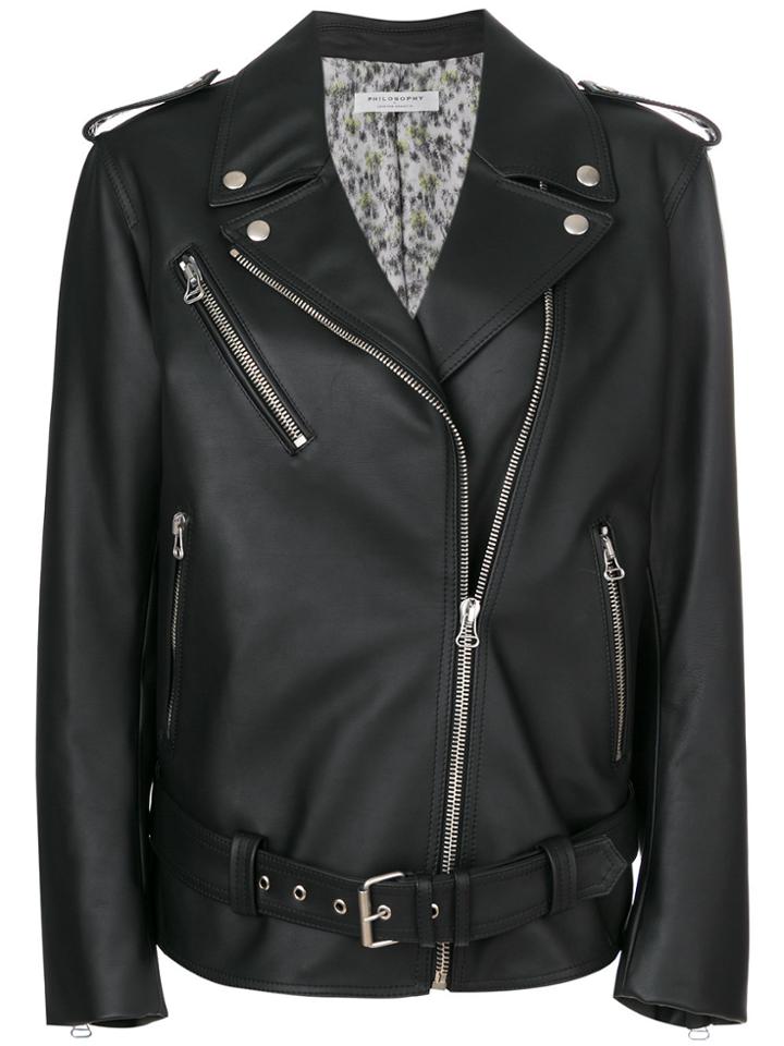 Philosophy Di Lorenzo Serafini Oversized Liz Jacket - Black