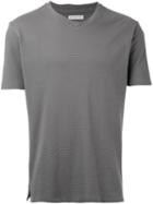 Estnation - Textured T-shirt - Men - Cotton - L, Grey, Cotton