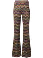 Missoni Flared Knit Trousers - Multicolour