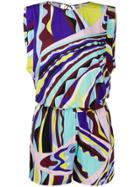 Emilio Pucci Sleeveless Playsuit - Blue