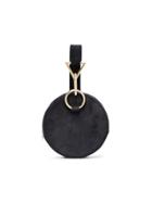 Tara Zadeh Black Azar Suede Bracelet Bag