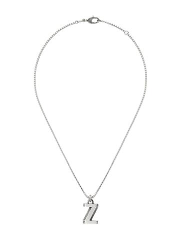 Gucci Collana Con Lettera Z In Argento - 0811 Undefined