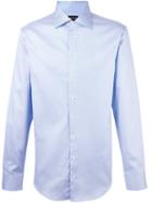 Giorgio Armani Striped Classic Shirt, Men's, Size: 40, Blue, Cotton