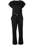 A.p.c. Belted Jumpsuit, Women's, Size: 40, Black, Lyocell/cotton/spandex/elastane