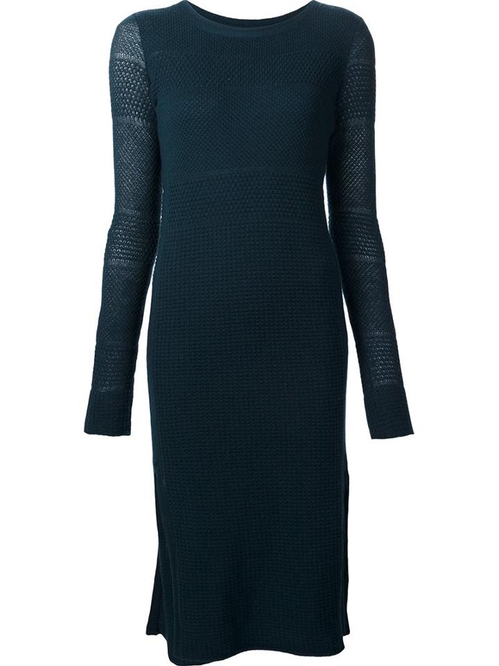 Maiyet Side Slit Knitted Dress