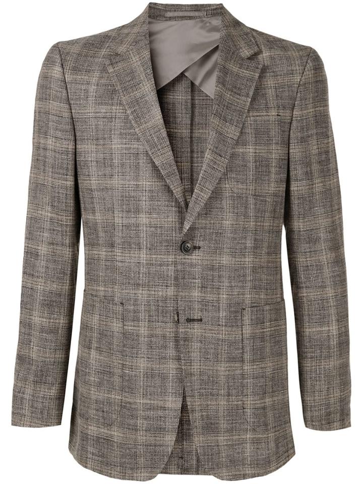 Cerruti 1881 Formal Plaid Blazer - Brown