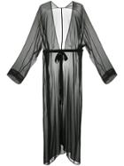 Zambesi Long Wrap Gown - Black