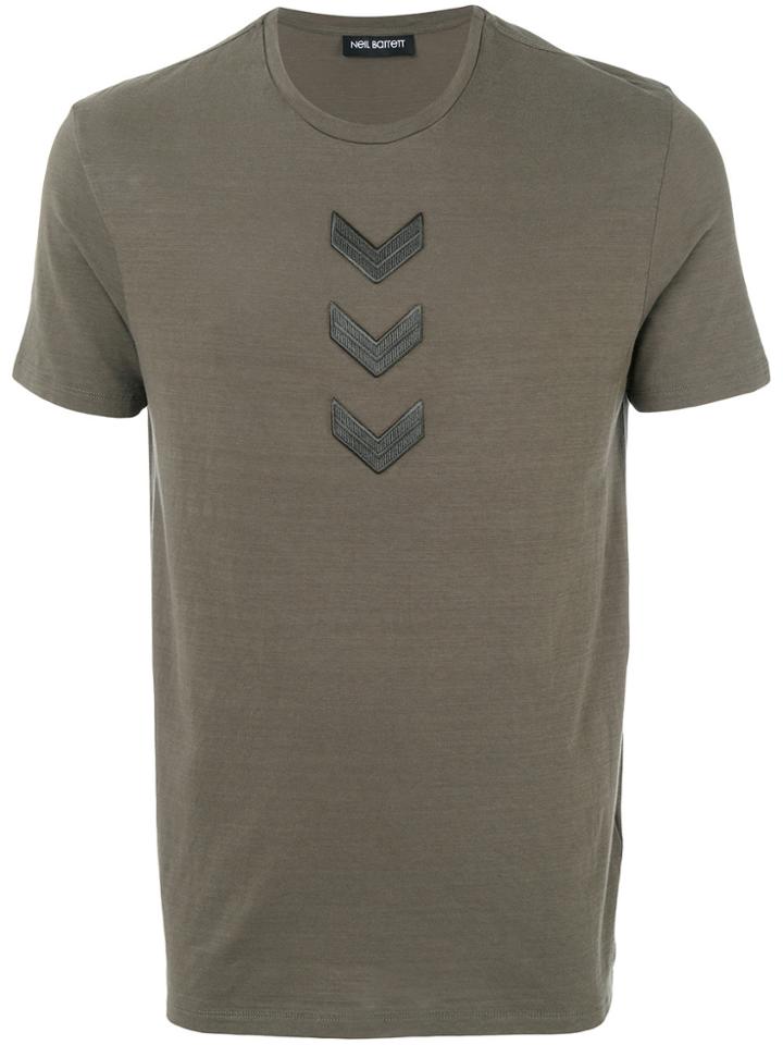 Neil Barrett Arrow Embroidered T-shirt - Green