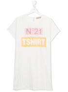 No21 Kids - Logo Print T-shirt - Kids - Silk/cotton/polyamide/spandex/elastane - 14 Yrs, Girl's, White