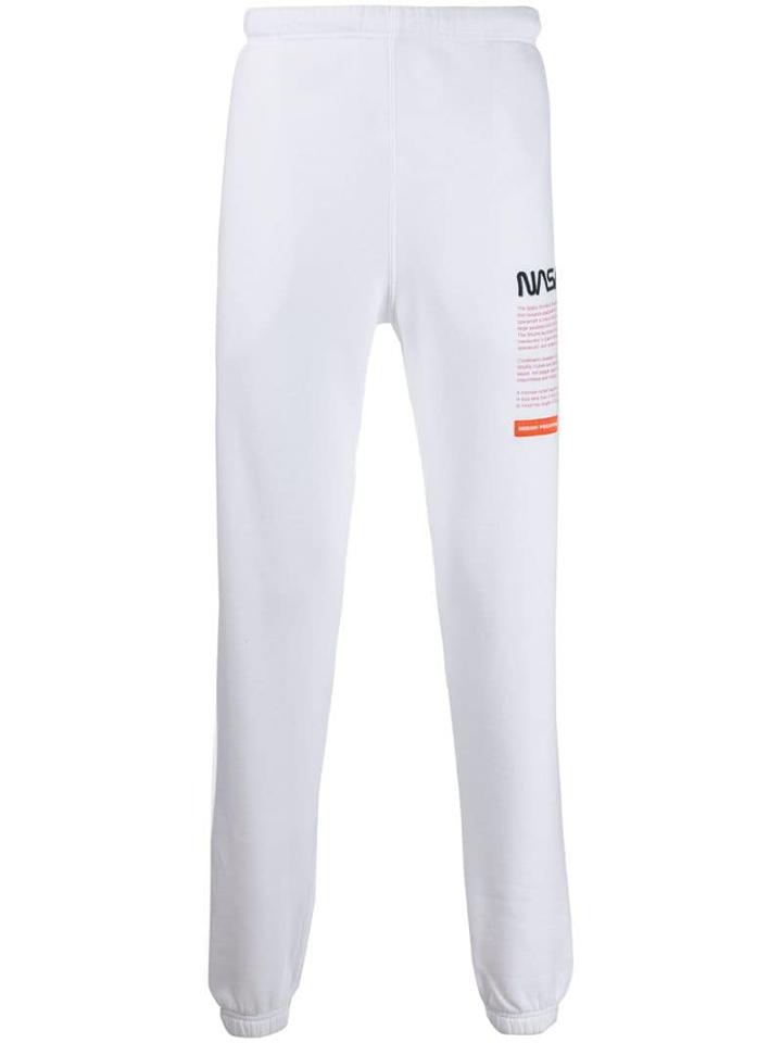 Heron Preston Nasa Embroidered Track Pants - White