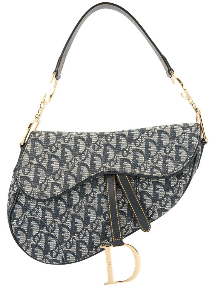 Christian Dior Pre-owned Trotter Saddle Hand Bag - Blue