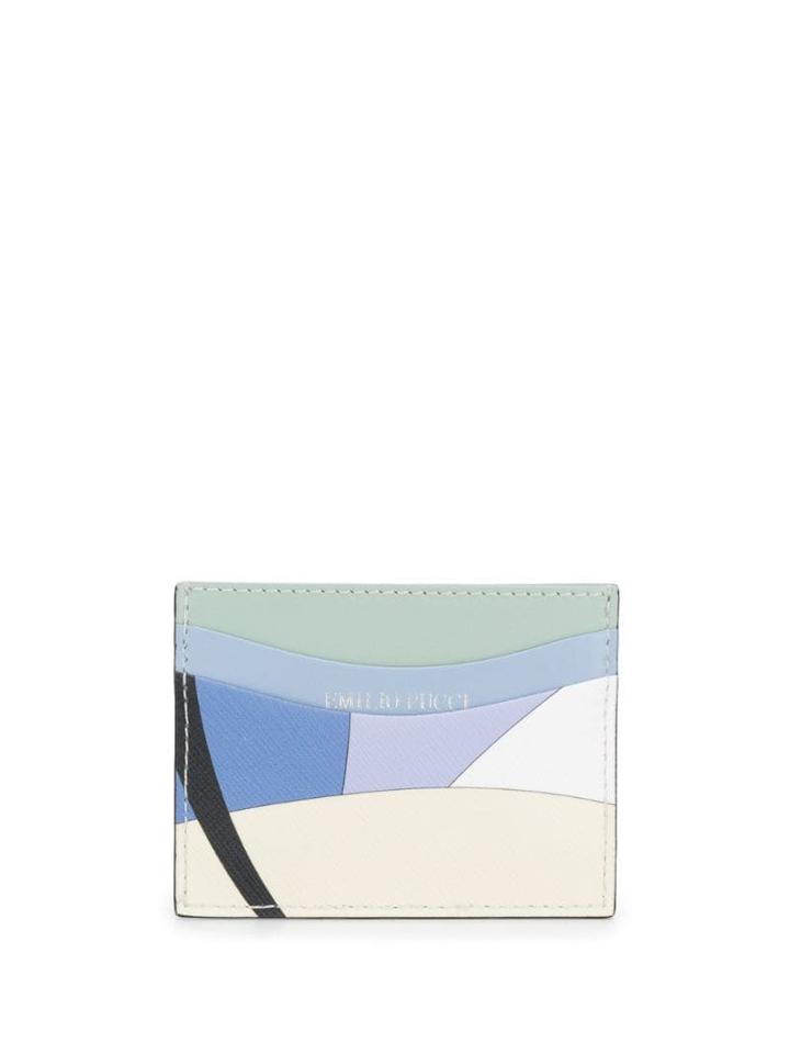 Emilio Pucci Alex Print Card Case - Blue