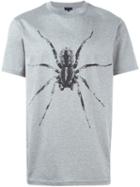 Lanvin Spider Print T-shirt, Men's, Size: Xs, Grey, Cotton