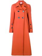 Dorothee Schumacher Long Double-breasted Coat - Yellow & Orange