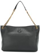 Tory Burch Mcgraw Chain-shoulder Slouchy Tote - Black
