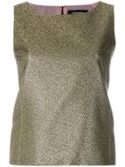 Dsquared2 Metallic Woven Sleeveless Top