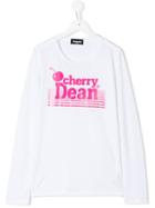 Dsquared2 Kids Teen Dean Cherry Sweatshirt - White