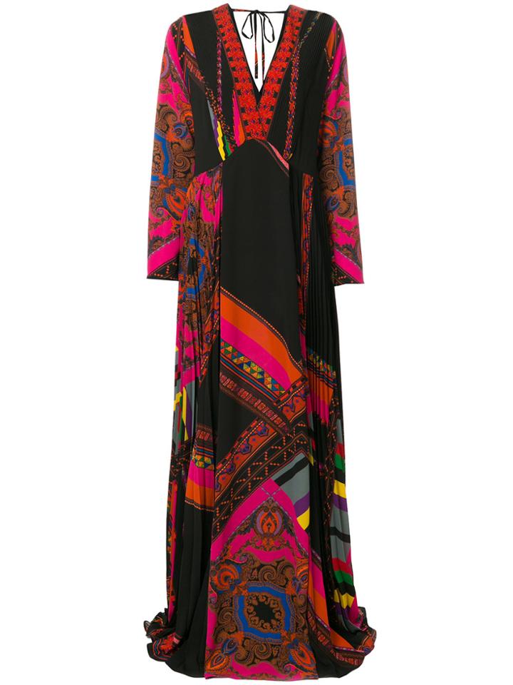Etro Deep-v Maxi Dress - Black