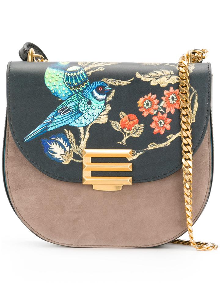 Etro Oriental Printed Shoulder Bag - Black