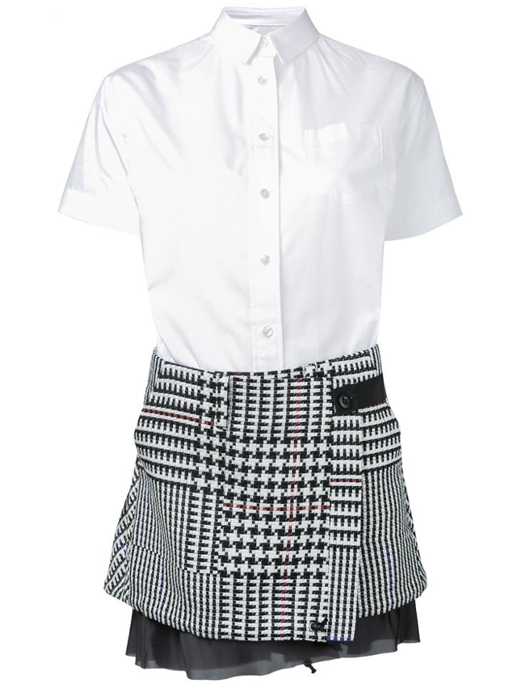 Sacai Two Part Dress - White
