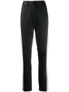 Ann Demeulemeester Stripe Slim-fit Trousers - Black
