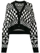Alanui Geometric Patterned Cardigan - Black