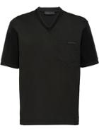 Prada Stretch Cotton Poplin T-shirt - Black