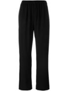 Kenzo - Straight Leg Trousers - Women - Polyester/triacetate - 38, Black, Polyester/triacetate