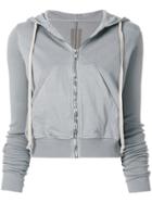 Rick Owens Drkshdw Cropped Zip Jumper - Grey