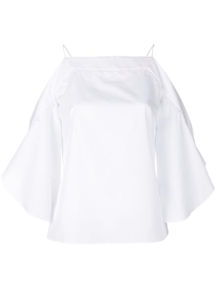 Peter Pilotto Cold-shoulder Blouse - White