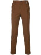 Ps By Paul Smith Micro Houndstooth Trousers - Brown