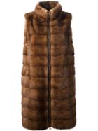 Liska Sleeveless Mink Fur Coat