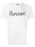 Maison Kitsuné 'parisien' T-shirt, Men's, Size: Xxl, White, Cotton