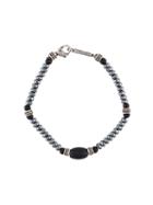 Roman Paul Beaded Bracelet, Men's, Grey